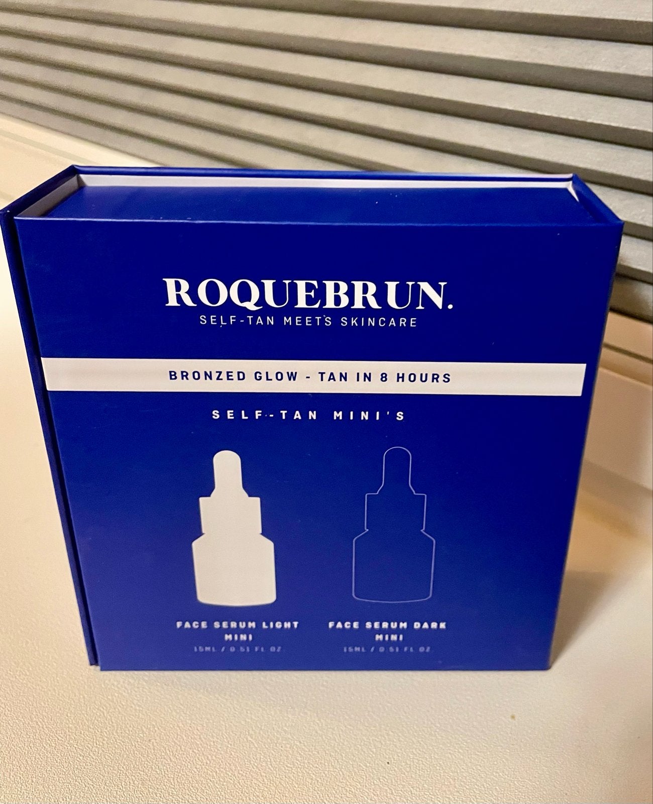 Roquebrun Self-Tan Mini's: Licht & Donker Face Serum Set, Ophalen of Verzenden, Nieuw, Zonnebrand of After Sun