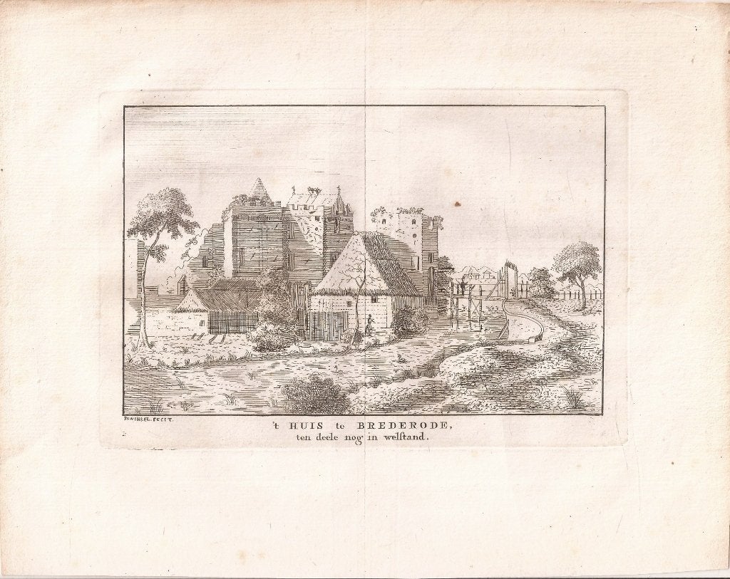 't Huis te Brederode, ten deele nog in welstand ca.1736