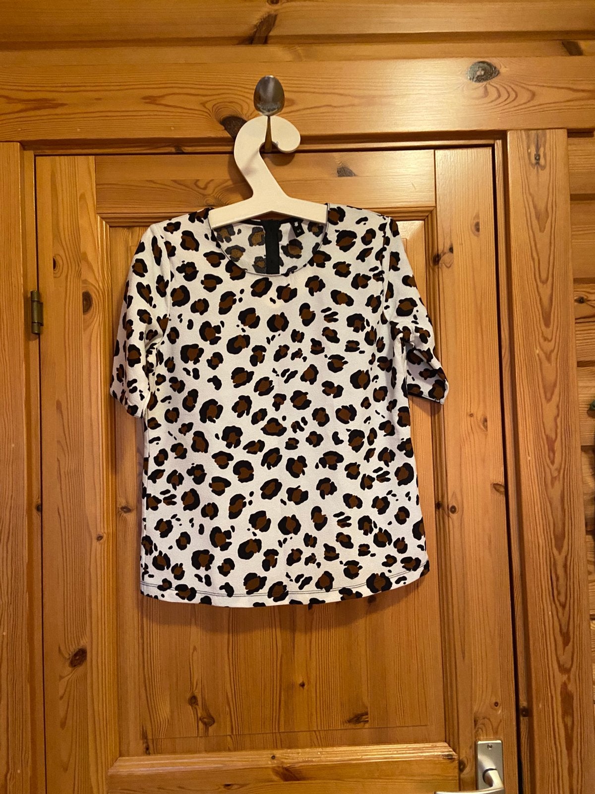Blouse panterprint Eksept XS beige bruin, Ophalen of Verzenden, Zo goed als nieuw, Maat 34 (XS) of kleiner, Beige