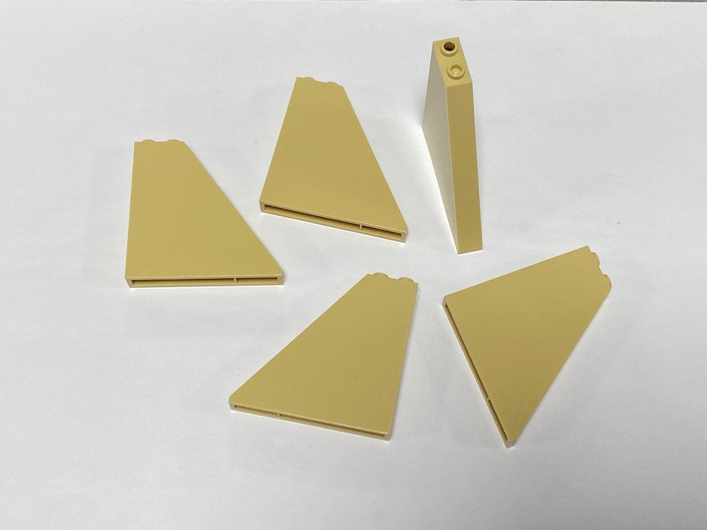 Partij 5x nieuwe 6x1x5 Lego dakpannen in diverse kleurenc, Overige thema's, Lego, Nieuw, Ophalen of Verzenden