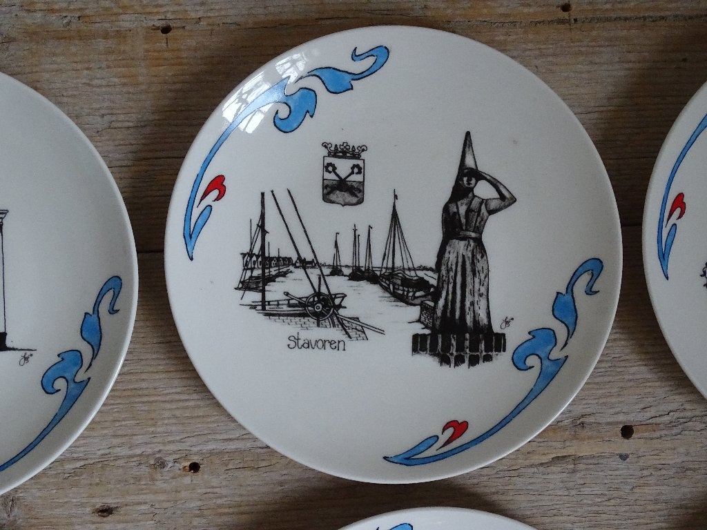 Servies, Jet (by Ter Steege) de Friese Elf Steden, z.g.a.n., Overige typen, Ophalen of Verzenden, Zo goed als nieuw, Overige stijlen