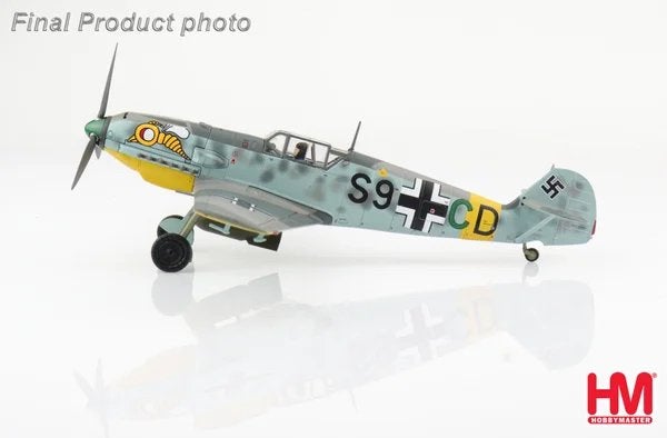 Hobby Master HA8720 | Messerschmitt BF 109E-7B, Ophalen, Schaalmodel, Nieuw, Pilot Station