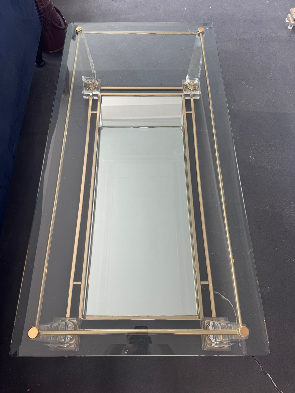 Prachtige glaze tafel, Ophalen, Gebruikt, 50 tot 100 cm, Glas