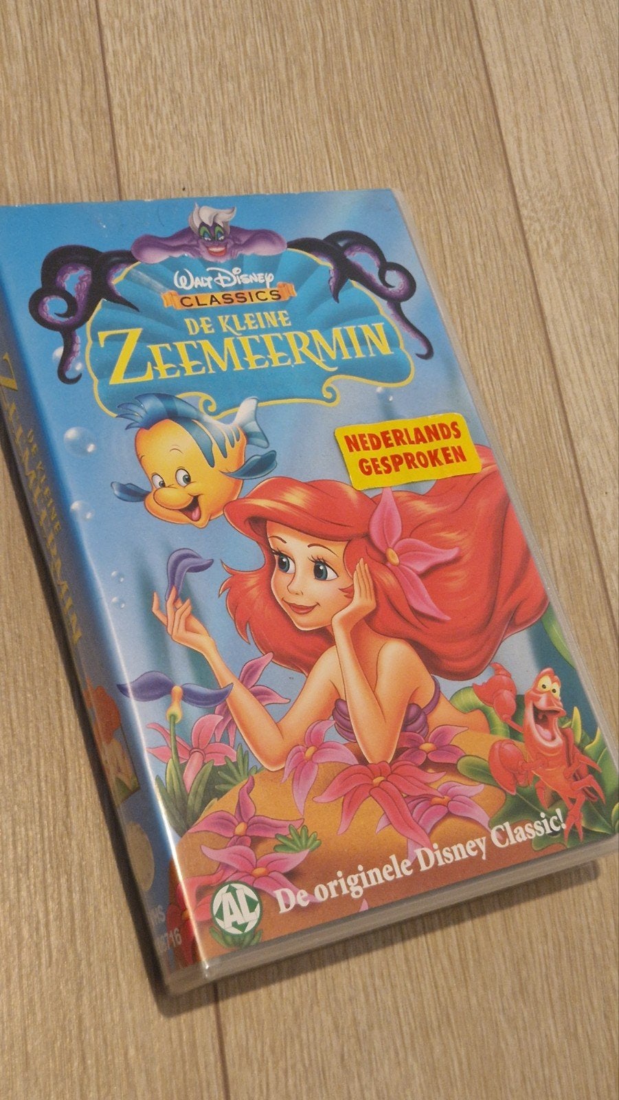 De Kleine Zeemeermin VHS - Originele Disney Classic, Gebruikt, Alle leeftijden, Kinderfilm, VHS