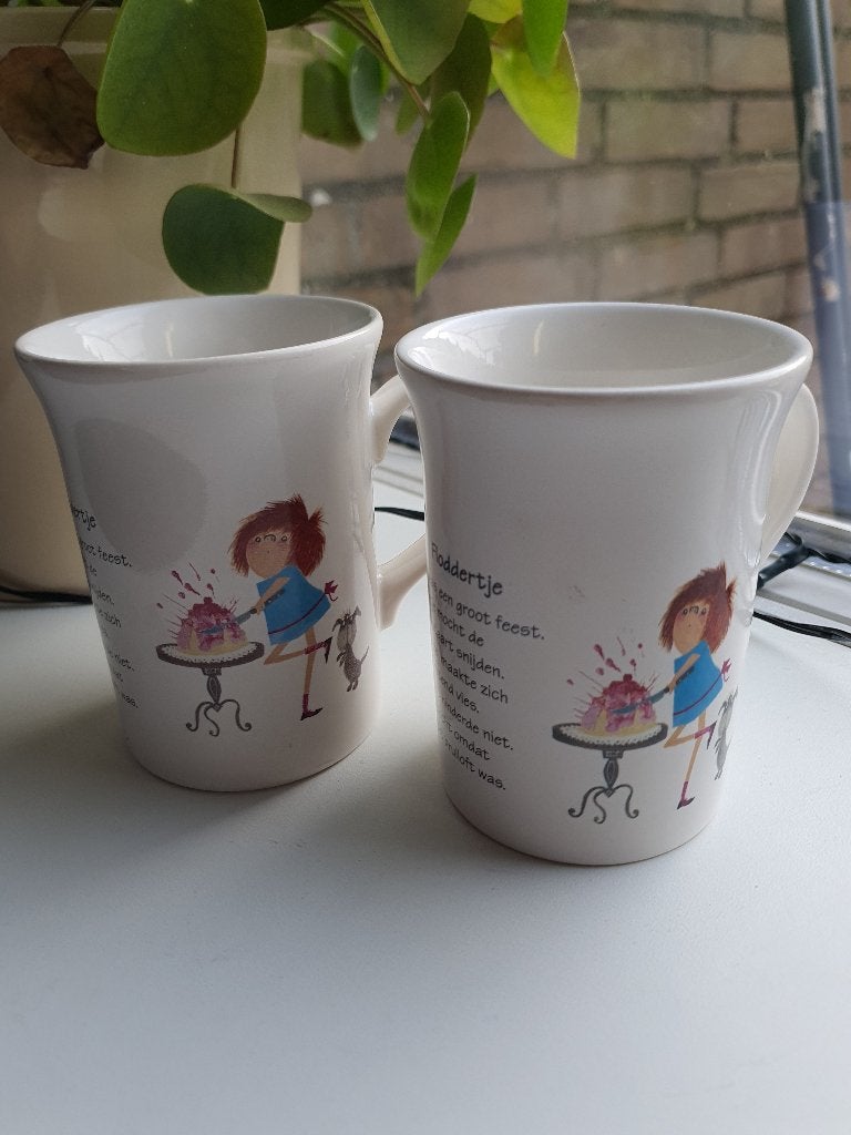DE Floddertje mokken – Fiep & Annie M.G. Schmidt (set), Ophalen of Verzenden