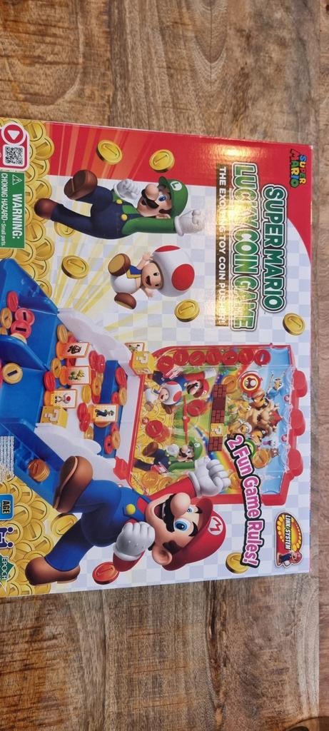Super Mario Lucky Coin Game - Leuk muntenschuifspel, Hobby en Vrije tijd, Gezelschapsspellen | Bordspellen, Een of twee spelers