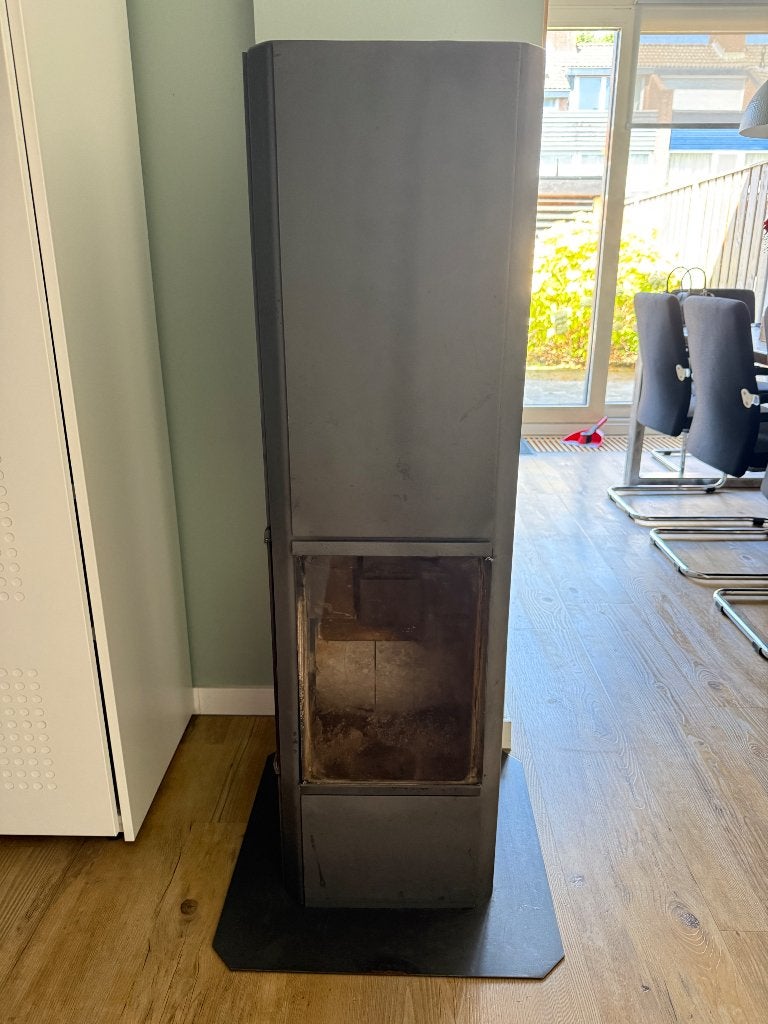 Mooie gebruikte Dik Geurts houtkachel, Huis en Inrichting, Kachels, Ophalen, Gebruikt, Houtkachel, Vrijstaand