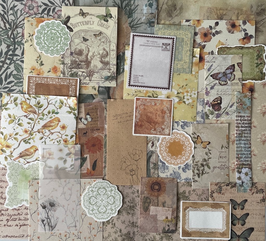 Scrapbooking herfst natuurlijke kleuren papier, Verzenden, Nieuw, Papier of Karton
