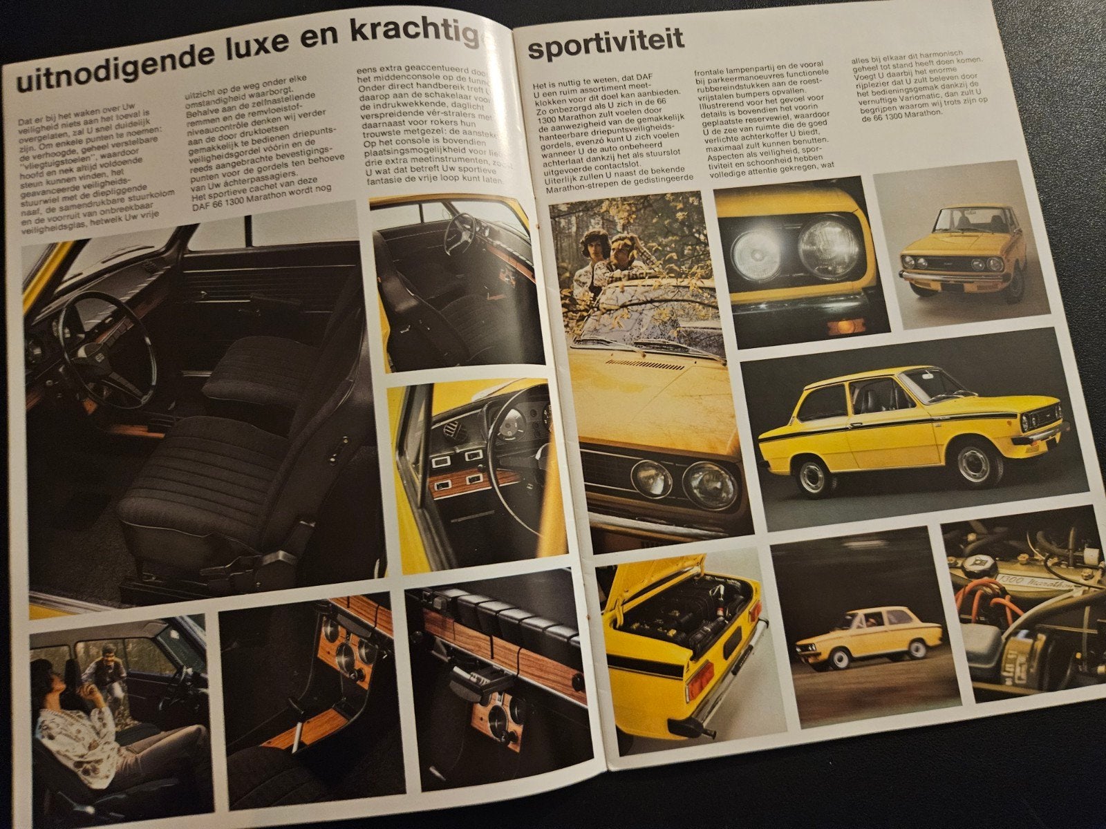 Brochure Daf 66 1300 Marathon 1973, Ophalen of Verzenden, Zo goed als nieuw, Overige merken