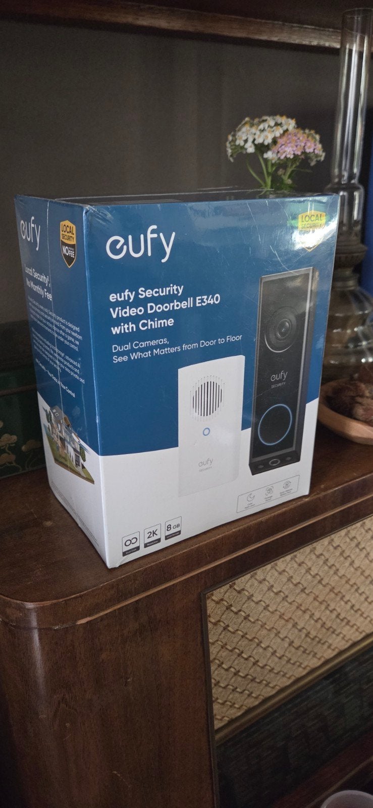 Eufy Security Video Deurbel E340 met Chime - Nieuw, Ophalen of Verzenden, Ingebouwde camera, Nieuw, Draadloos