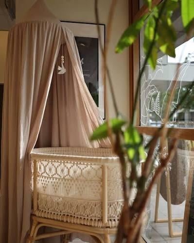 Handgevlochten macramé babywieg van Cocoon Company!, Kinderen en Baby's, Ophalen, Zo goed als nieuw, Wieg