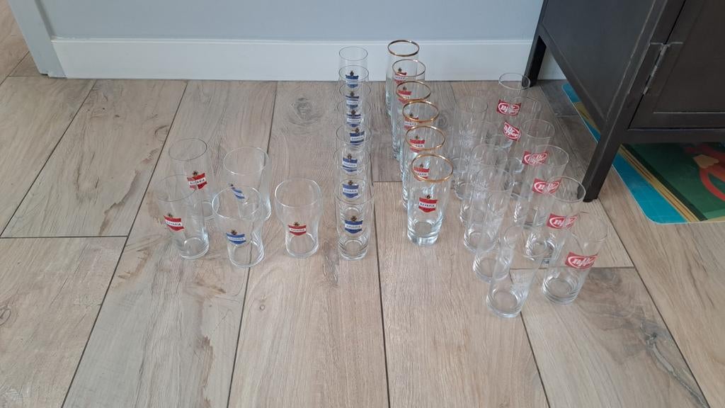 Bavaria bierglazen, Ophalen of Verzenden, Gebruikt, Glas of Glazen, Bavaria