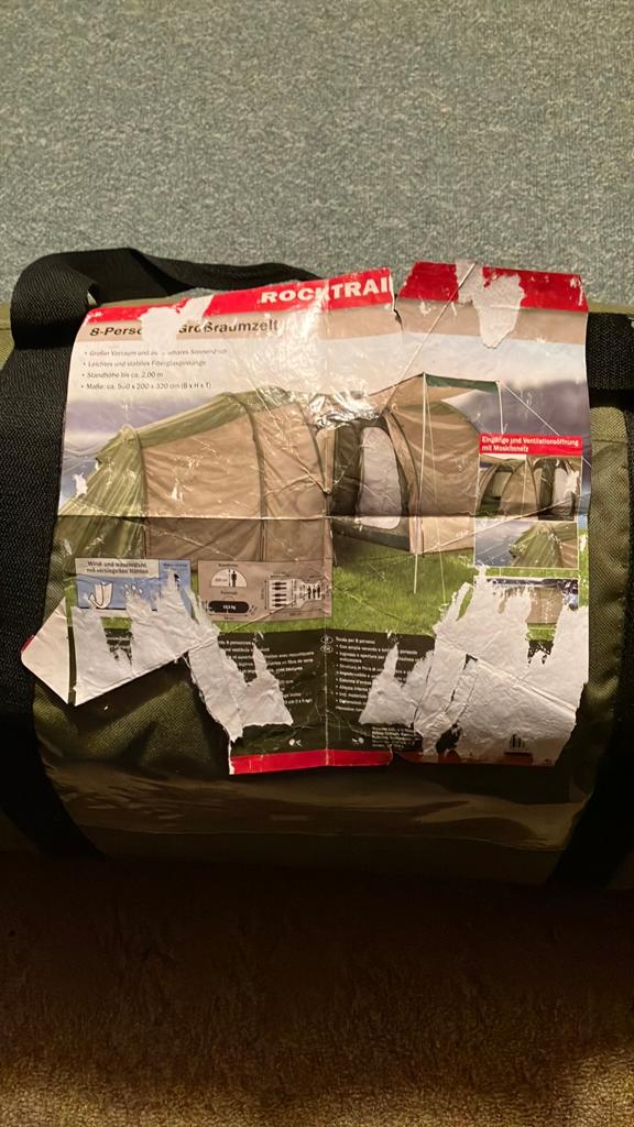 Mooie groene tunneltent 8 personen te koop, Ophalen of Verzenden, Gebruikt, Meer dan 6