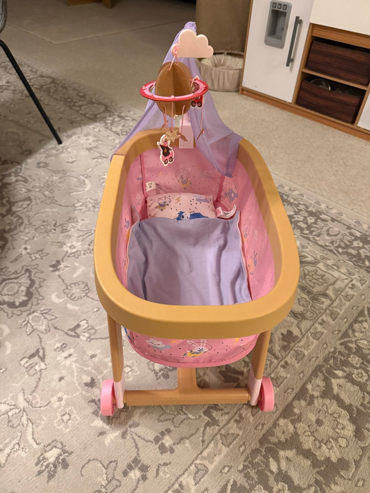 Baby Born verrijdbare wieg, Ophalen, Zo goed als nieuw, Overige typen, Met wieltjes