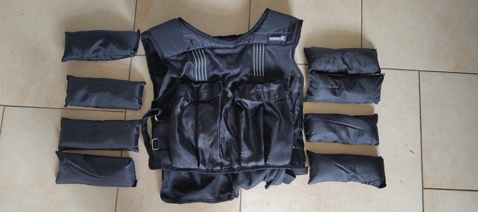 Verzwaard vest - Bremshey Sport 10 kg gewichtsvest 8x1,25kg, Sport en Fitness, Fitnessmaterialen, Ophalen of Verzenden, Zo goed als nieuw