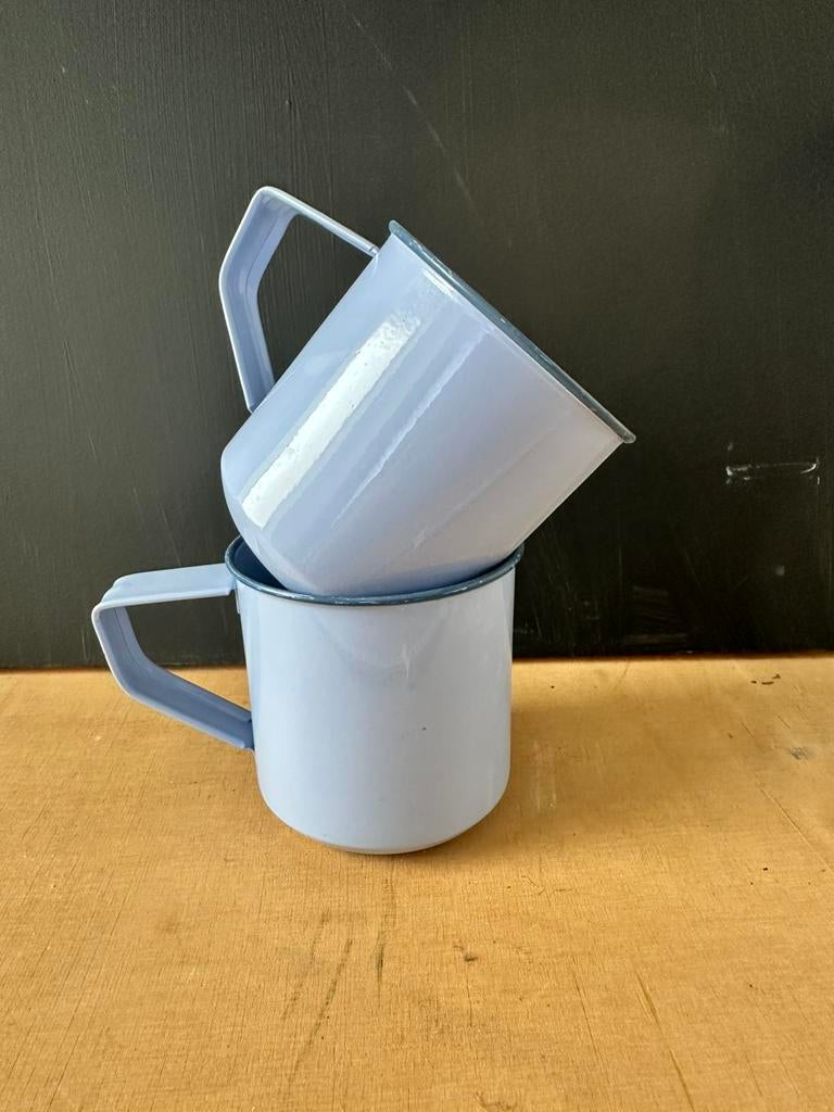 Twee metalen bekers, Overige materialen, Overige typen, Ophalen of Verzenden, Zo goed als nieuw