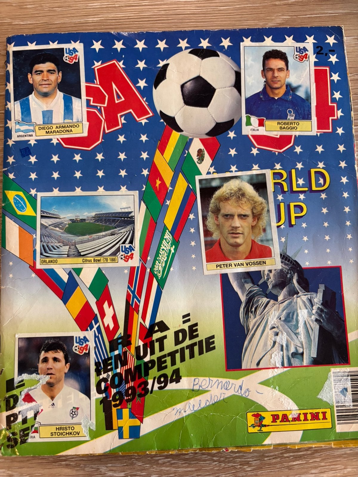 Panini World Cup USA 94 - compleet - beschreven, Verzamelen, Verzenden, Gebruikt, Buitenlandse clubs, Poster, Plaatje of Sticker