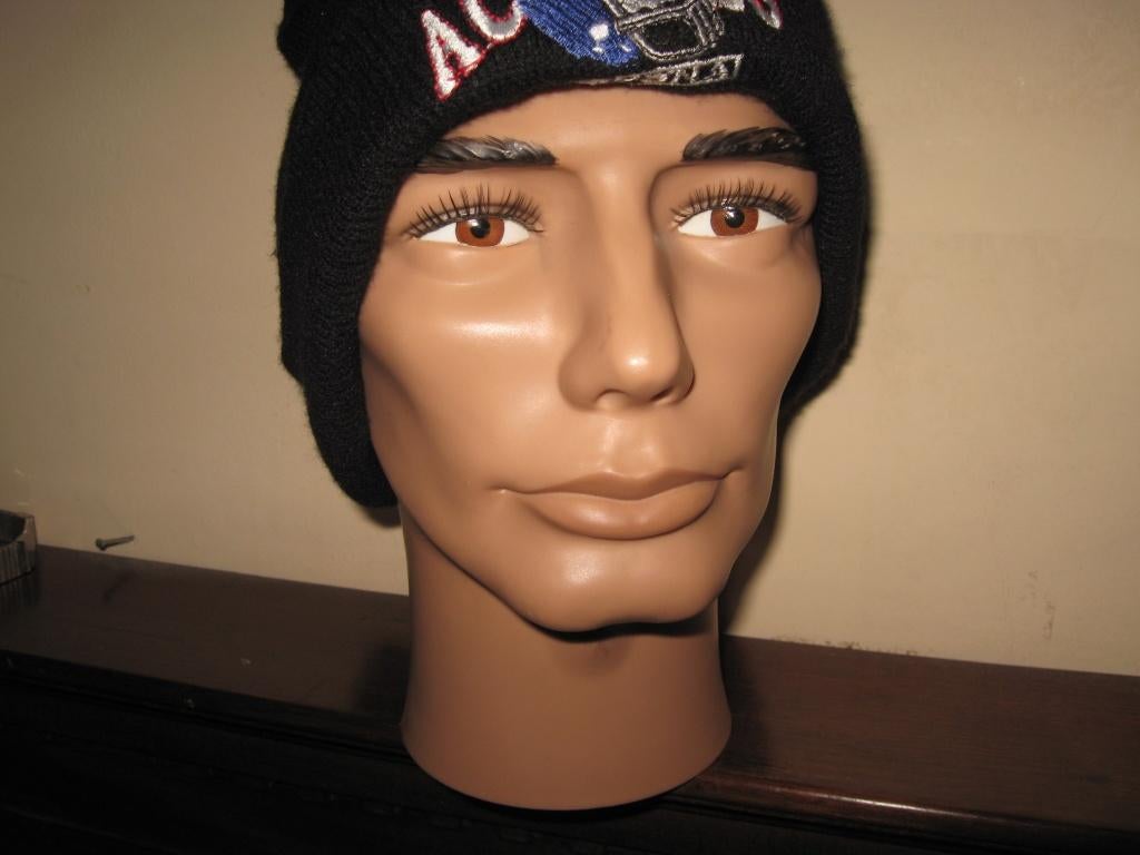 Kunststof mannelijk mannequin paspop hoofd (27cm) evt. pruik, Ophalen of Verzenden, Zo goed als nieuw, Paspop
