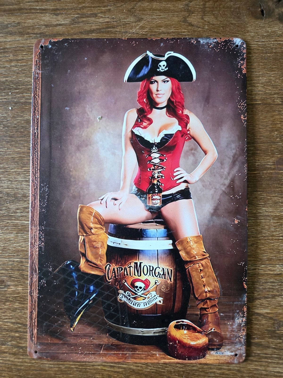 Captain Morgan Reclamebord, Ophalen of Verzenden, Gebruikt, Reclamebord