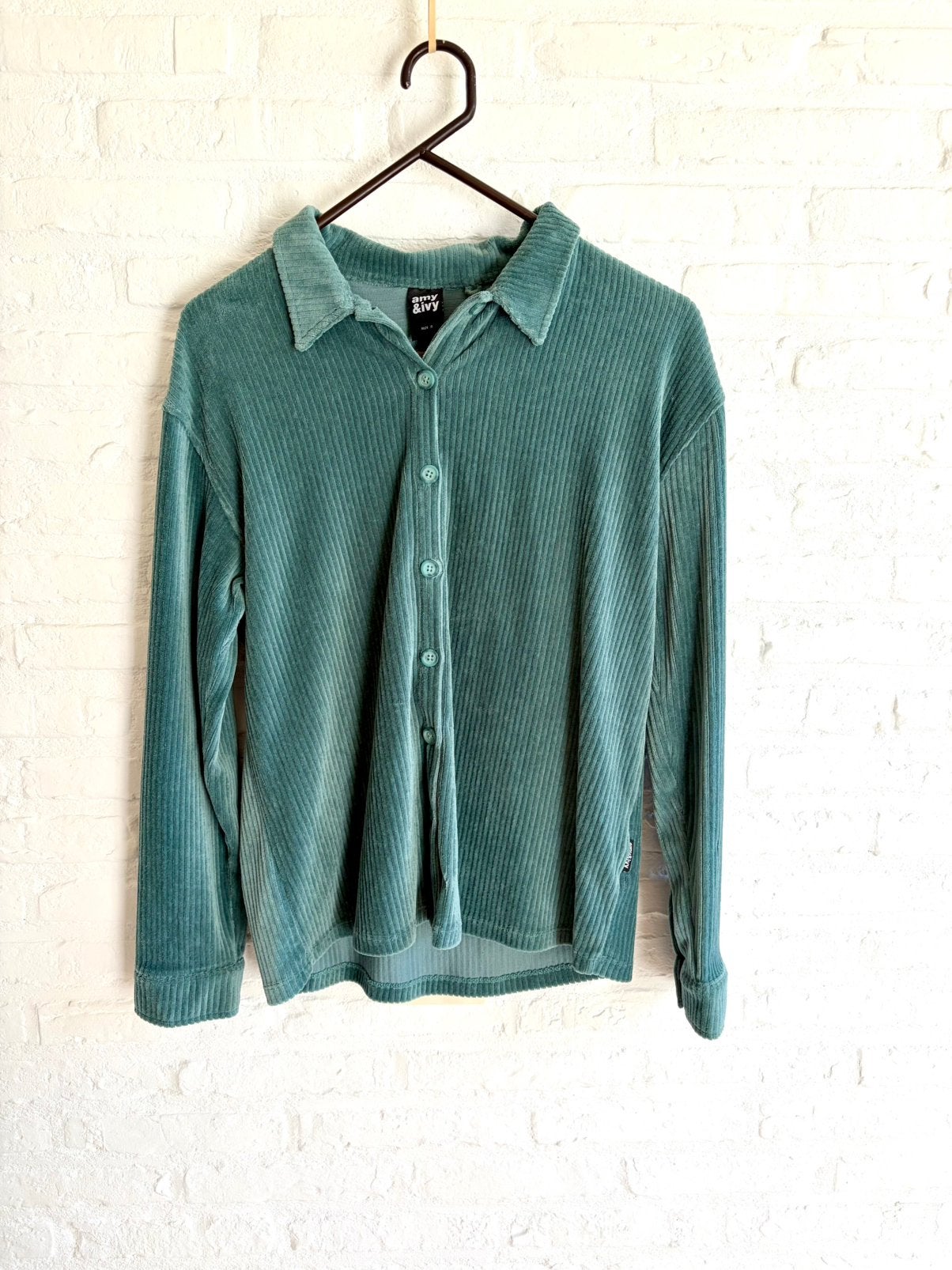 Nieuw corduroy blouse, Verzenden, Nieuw, Maat 36 (S), Blauw