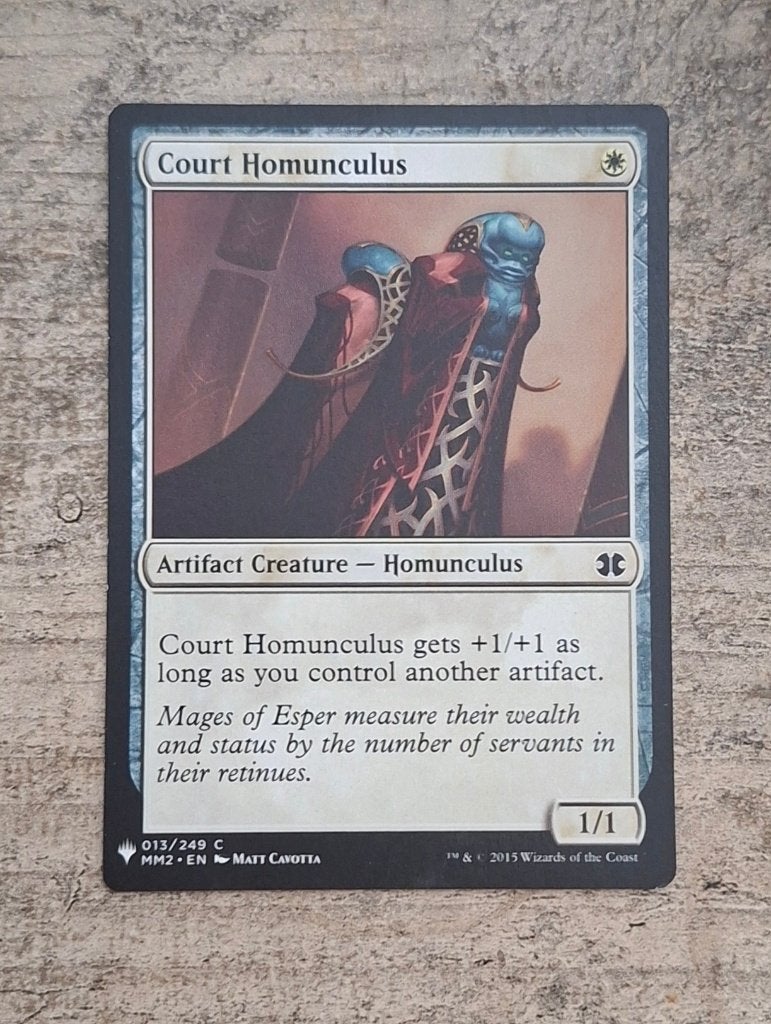 Court Homunculus - Magic the Gathering, Verzenden, Gebruikt, Losse kaart