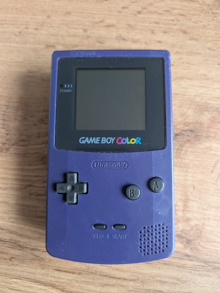 Game boy color automic purple GBC, Spelcomputers en Games, Ophalen of Verzenden, Zo goed als nieuw, Game Boy Color