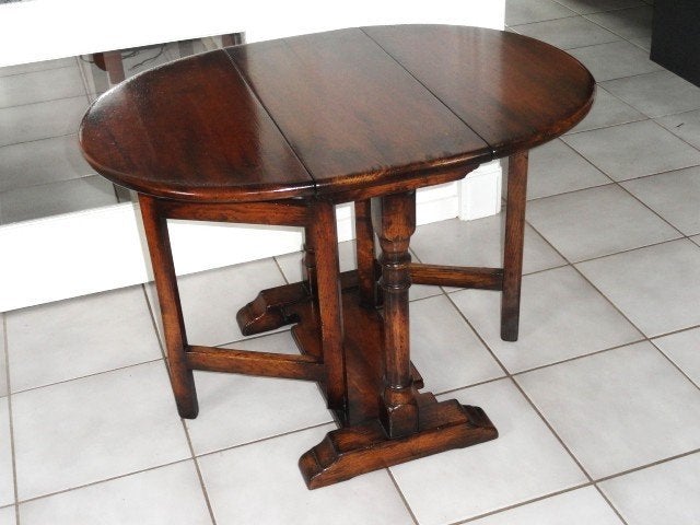 Antiek Engelse houten hangoortafel, Ophalen