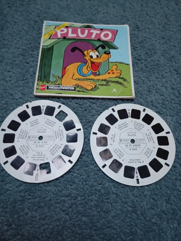 Vintage Pluto GAF View Master 2 Schijven, Ophalen of Verzenden