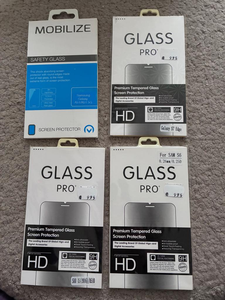 Diverse screenprotectors voor Samsung telefoons, Ophalen of Verzenden, Nieuw, Screenprotector