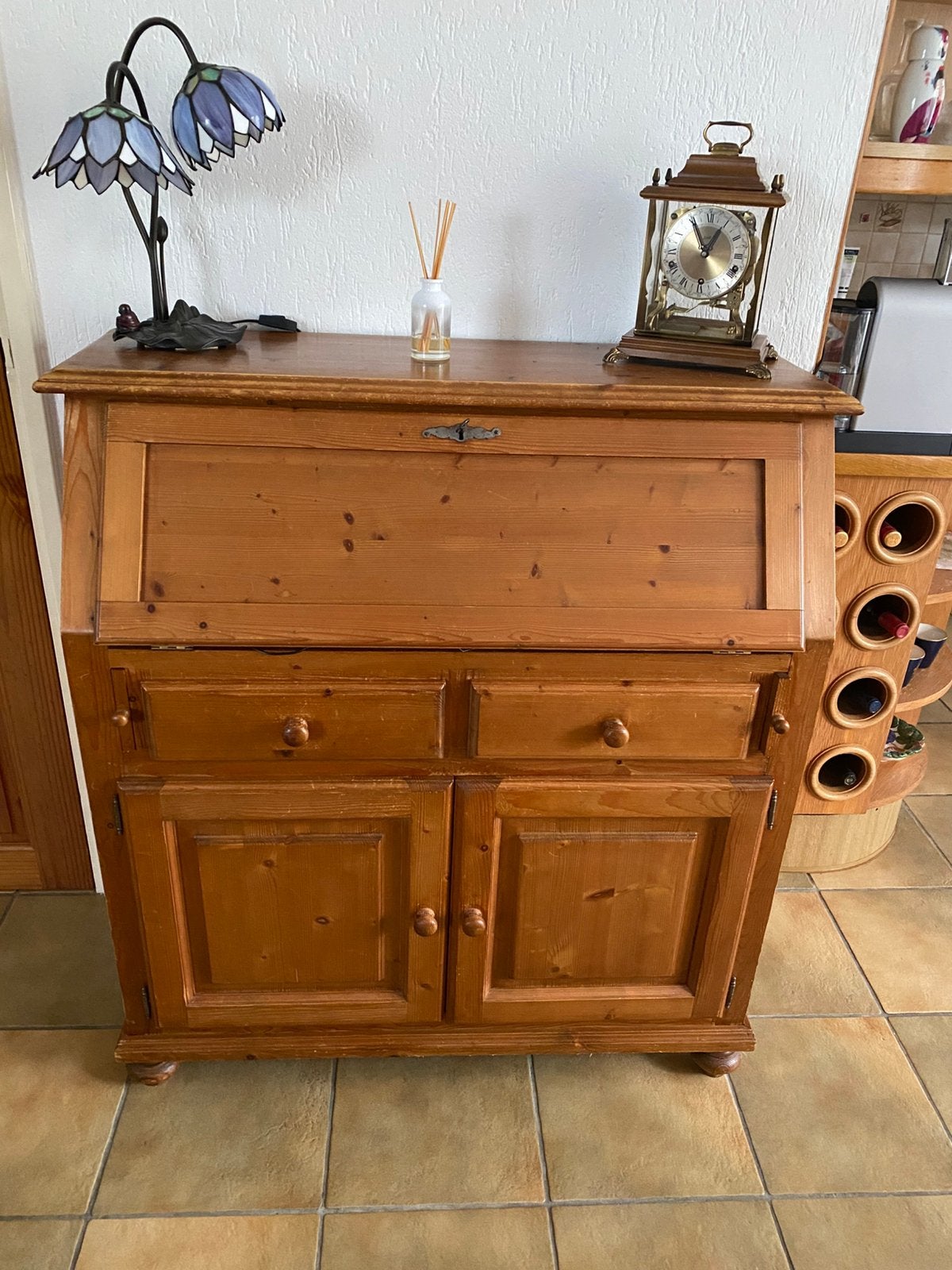 Grenenhout secretaire, Ophalen, Gebruikt