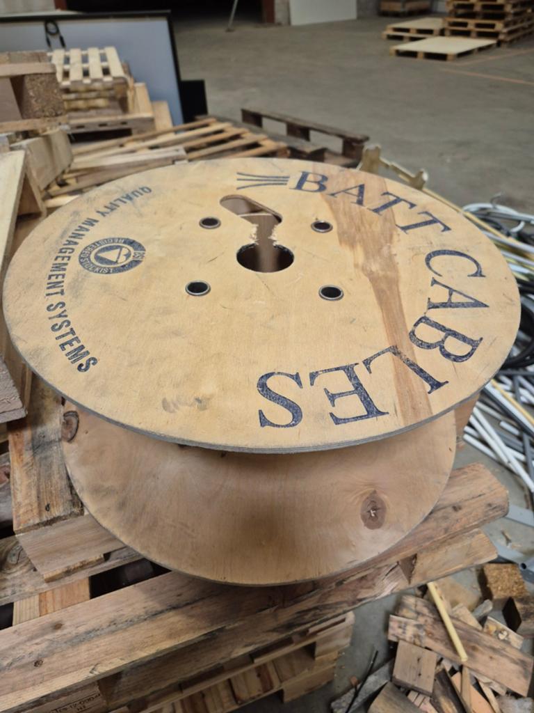 Houten kabelhaspel - ideaal voor decoratie of tafel, Ophalen of Verzenden, Gebruikt