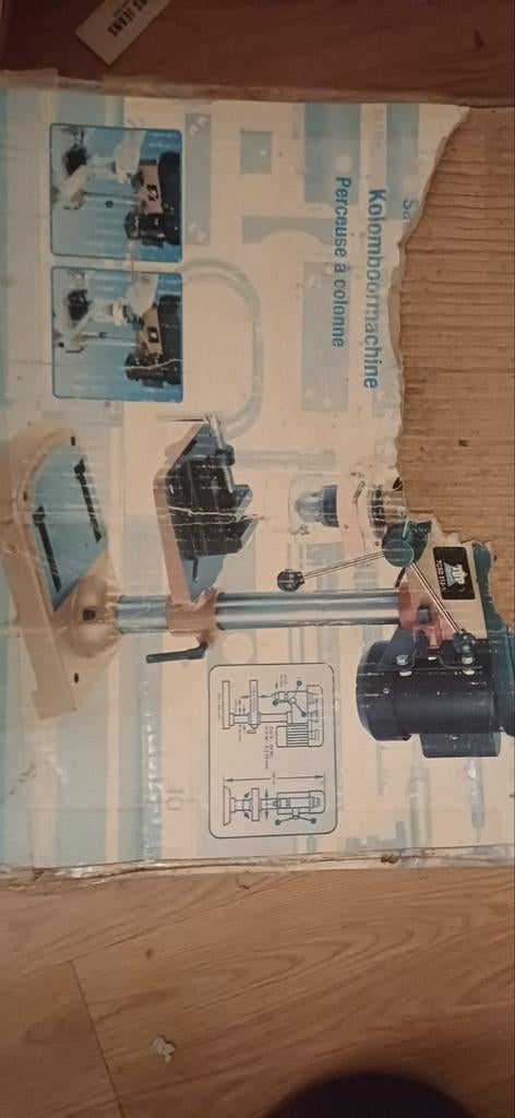 Kolomboormachine T.C.S.B. 512-1 - Zo goed als nieuw, Doe-het-zelf en Verbouw, Gereedschap | Boormachines, Ophalen of Verzenden
