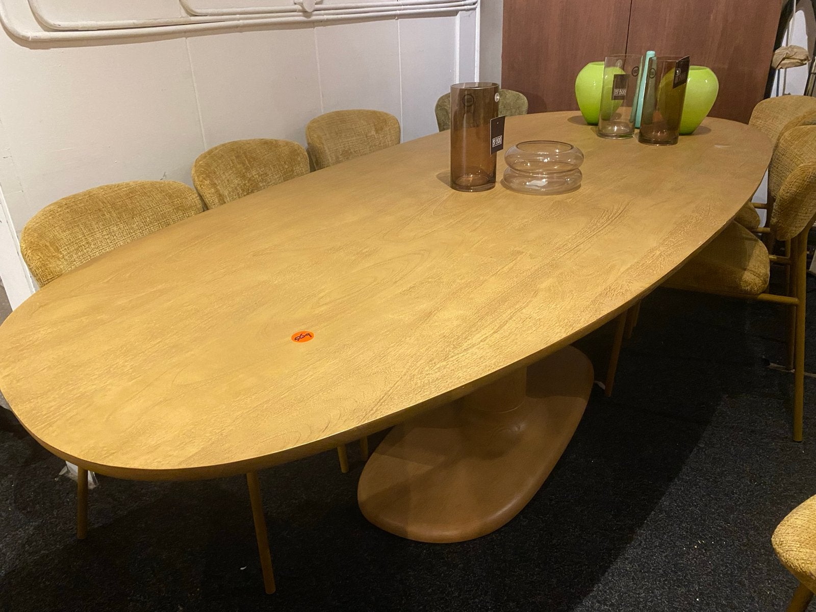 Coco eettafel massief hout naturel Deens ovaal nieuw, Huis en Inrichting, Ophalen, 100 tot 150 cm, Ovaal, Overige houtsoorten