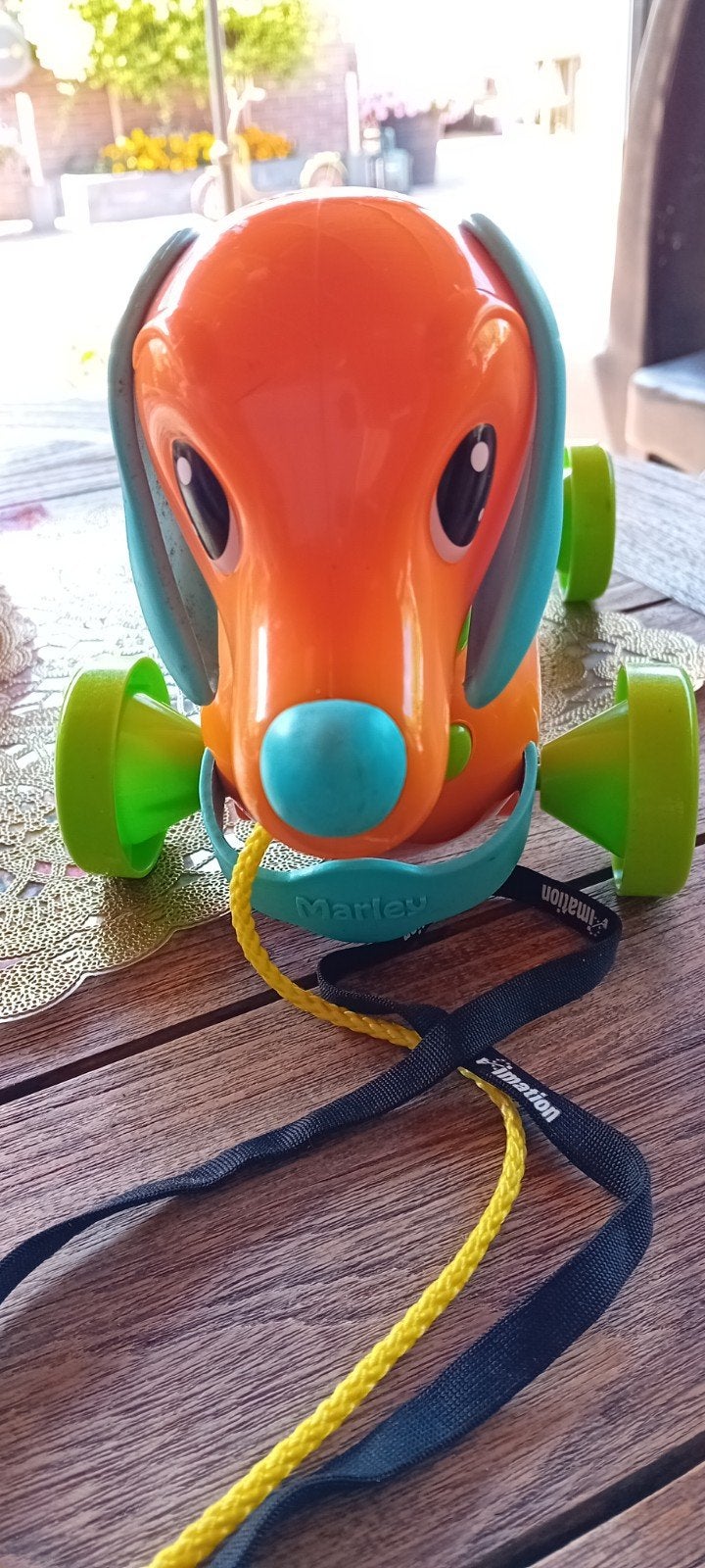Leuke trek hond voor de eerste stapjes + gratis balletje, Ophalen, Gebruikt, Jongen of Meisje