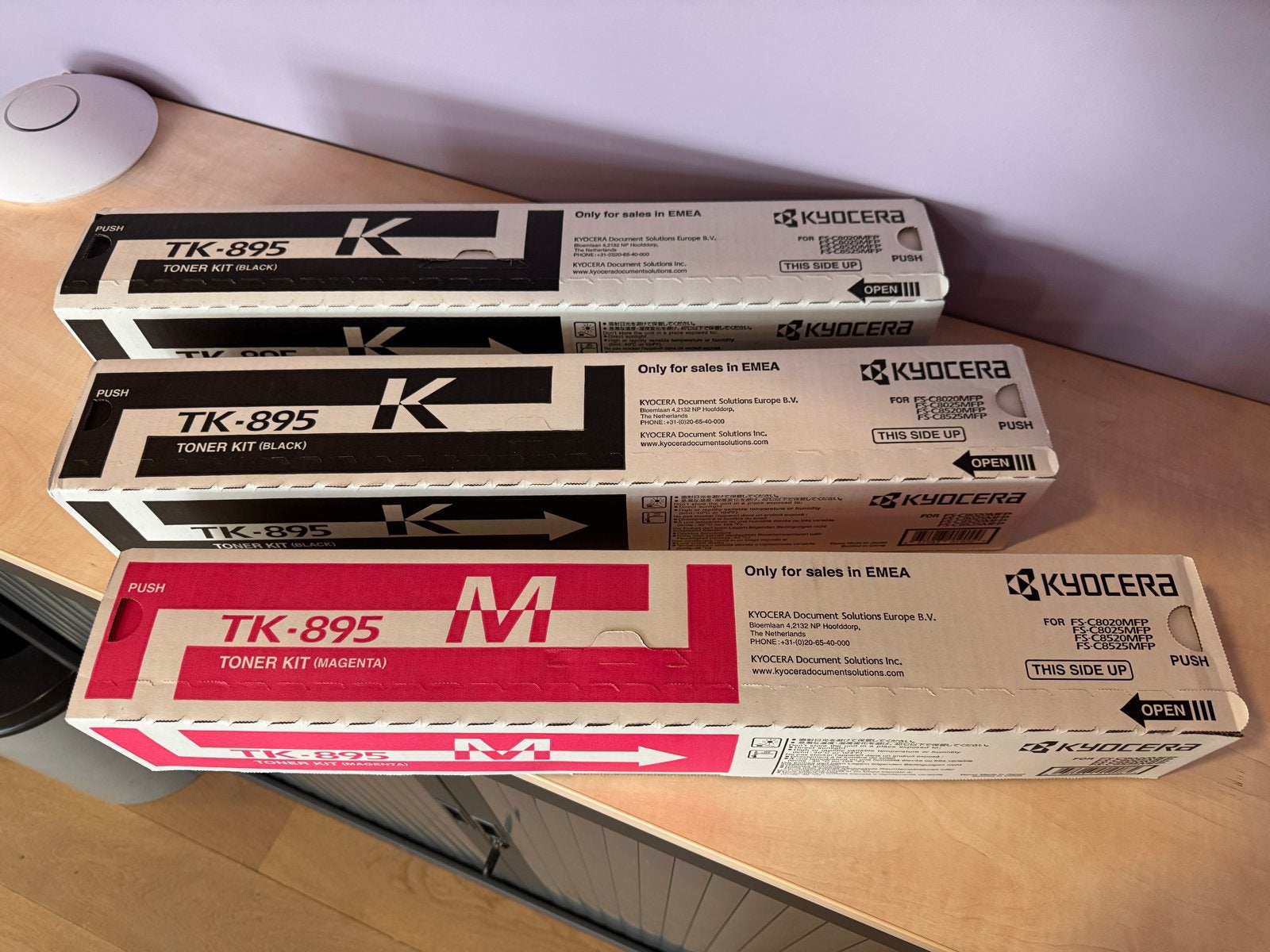 Kyocera TK-895 Toner Zwart en Magenta, Computers en Software, Printers, Ophalen of Verzenden, Kopieermachine, Overige technieken
