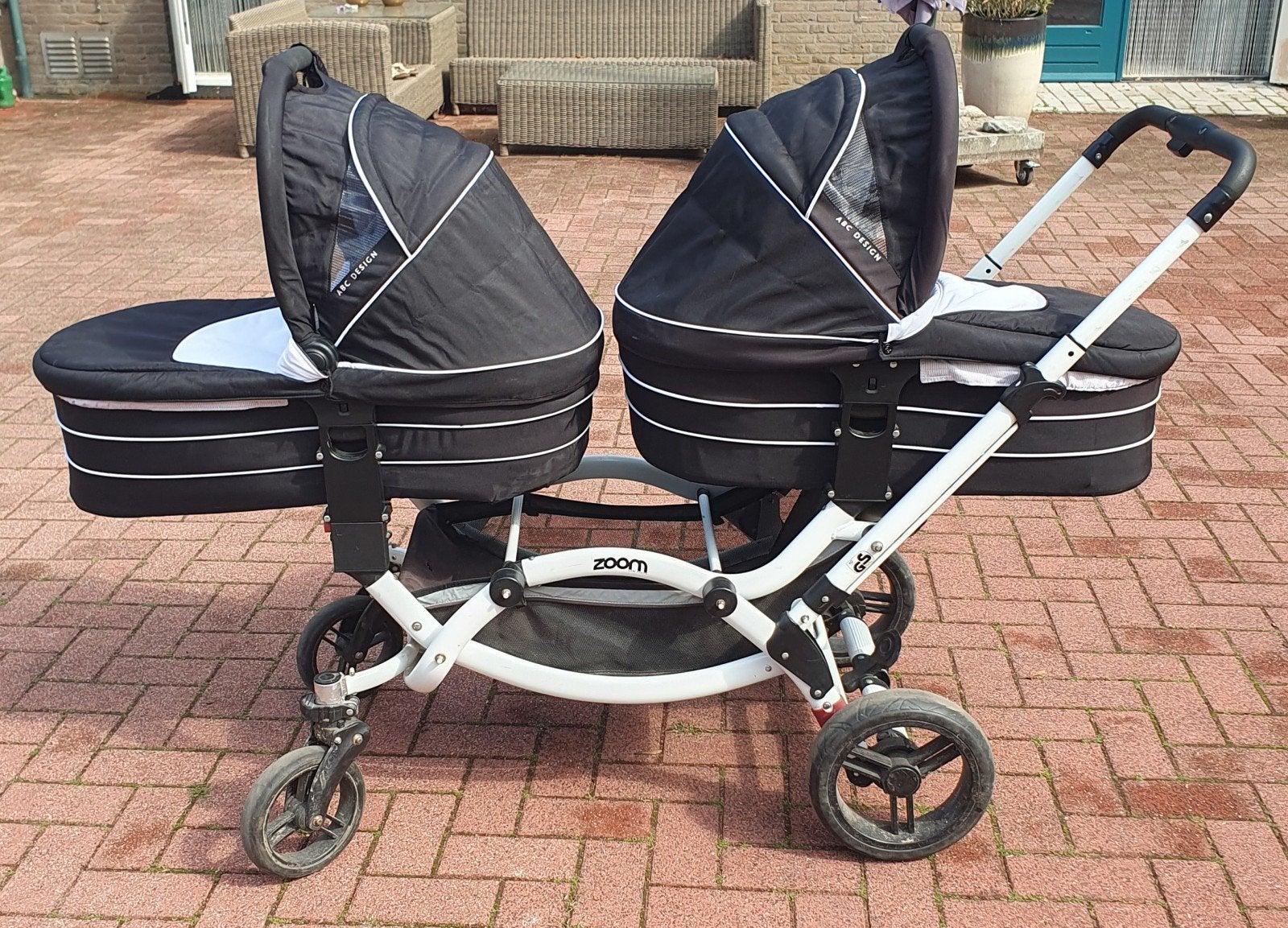 ABC Design Zoom Duowagen Tweelingwagen 2 Reiswiegen, Ophalen, Gebruikt, Kinderwagen of Buggy
