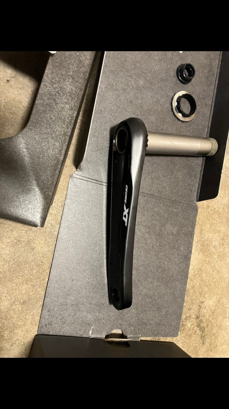 Shimano Deore XT FC-M8100 Rechter Crank arm 165mm, Crankstel of Pedalen, Nieuw, Ophalen of Verzenden, Aluminium