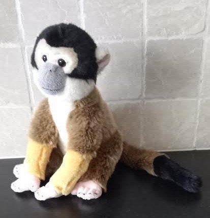 Knuffel aap - doodshoofdaapje, Verzenden, Zo goed als nieuw, Overige typen
