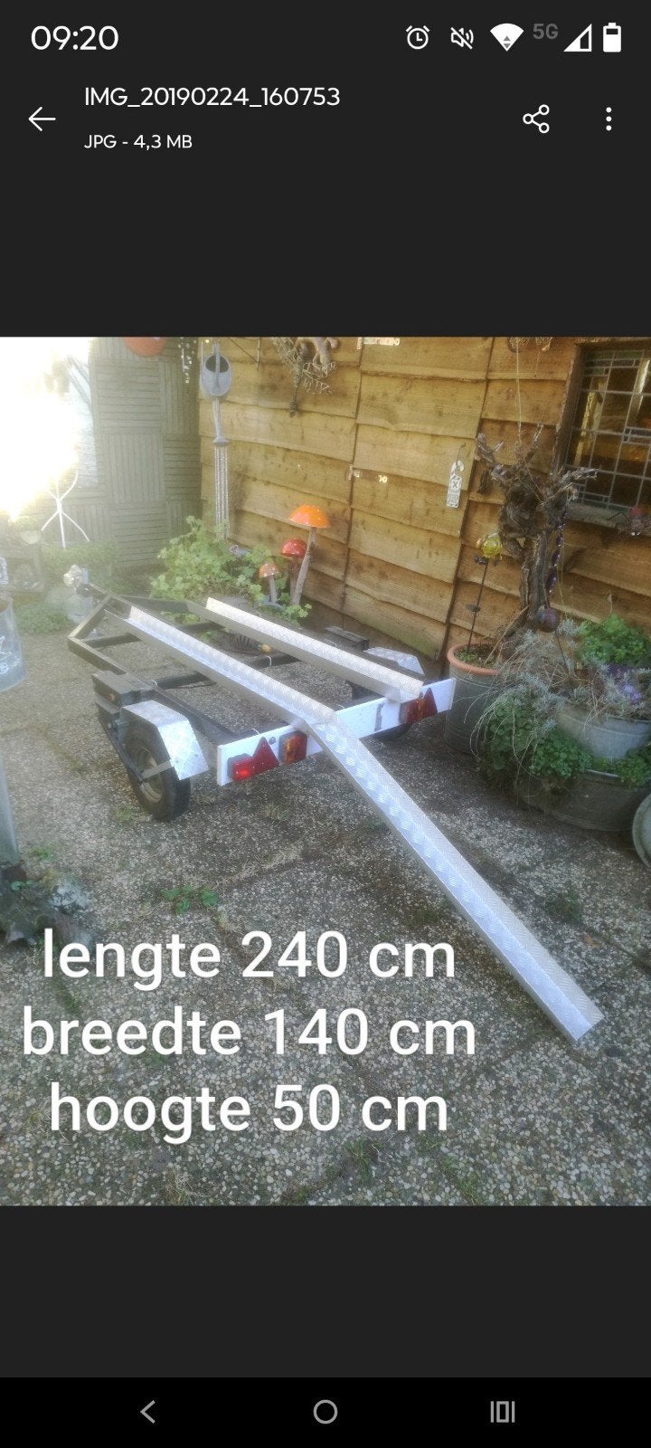 Aanhanger, Fietsen en Brommers, Ophalen, Gebruikt