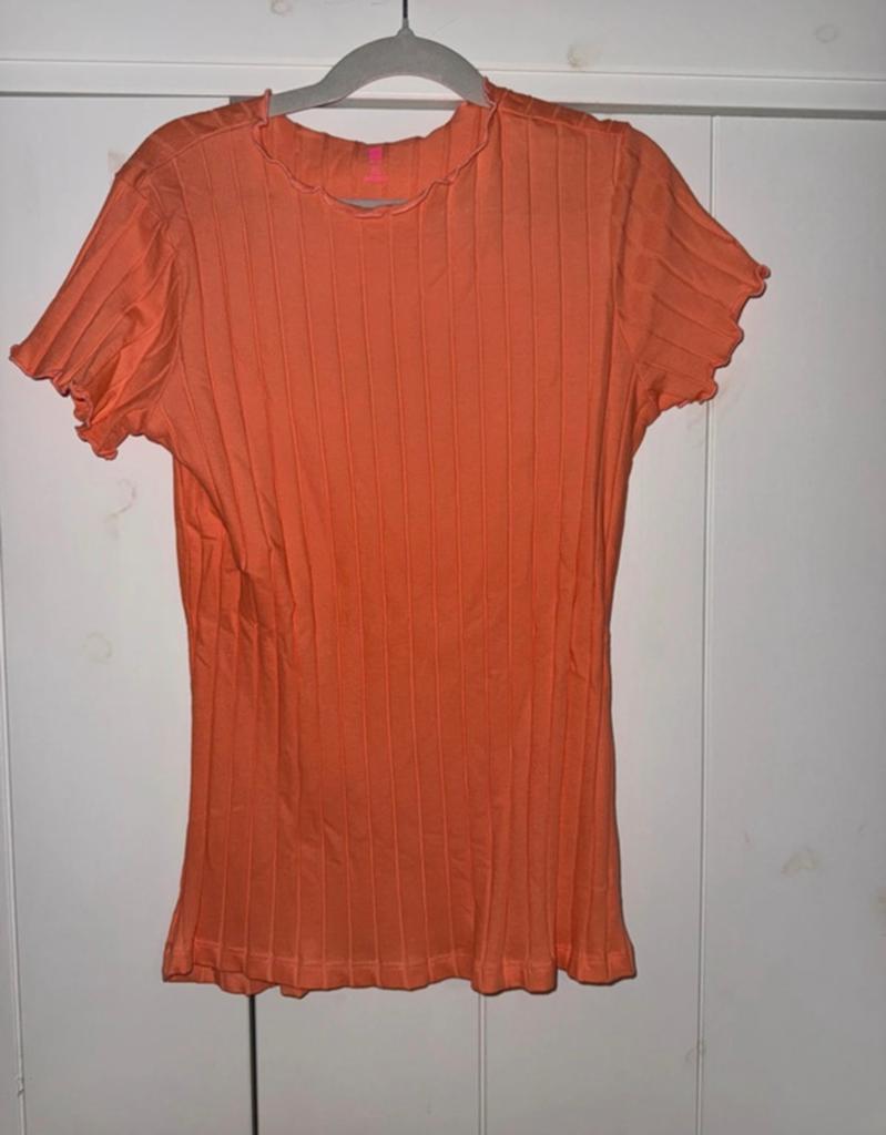 Hema shirt 134/140 koraal nieuw, Ophalen of Verzenden, Nieuw, Meisje, Shirt of Longsleeve