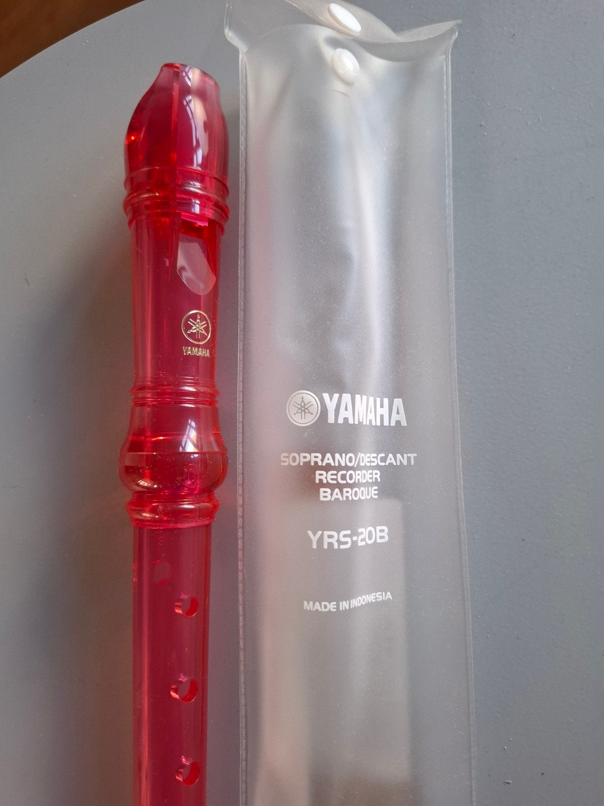 Yamaha Blokfluit - Rood voor beginners, Muziek en Instrumenten, Ophalen, Zo goed als nieuw, Houtblazer, Met koffer of draagtas