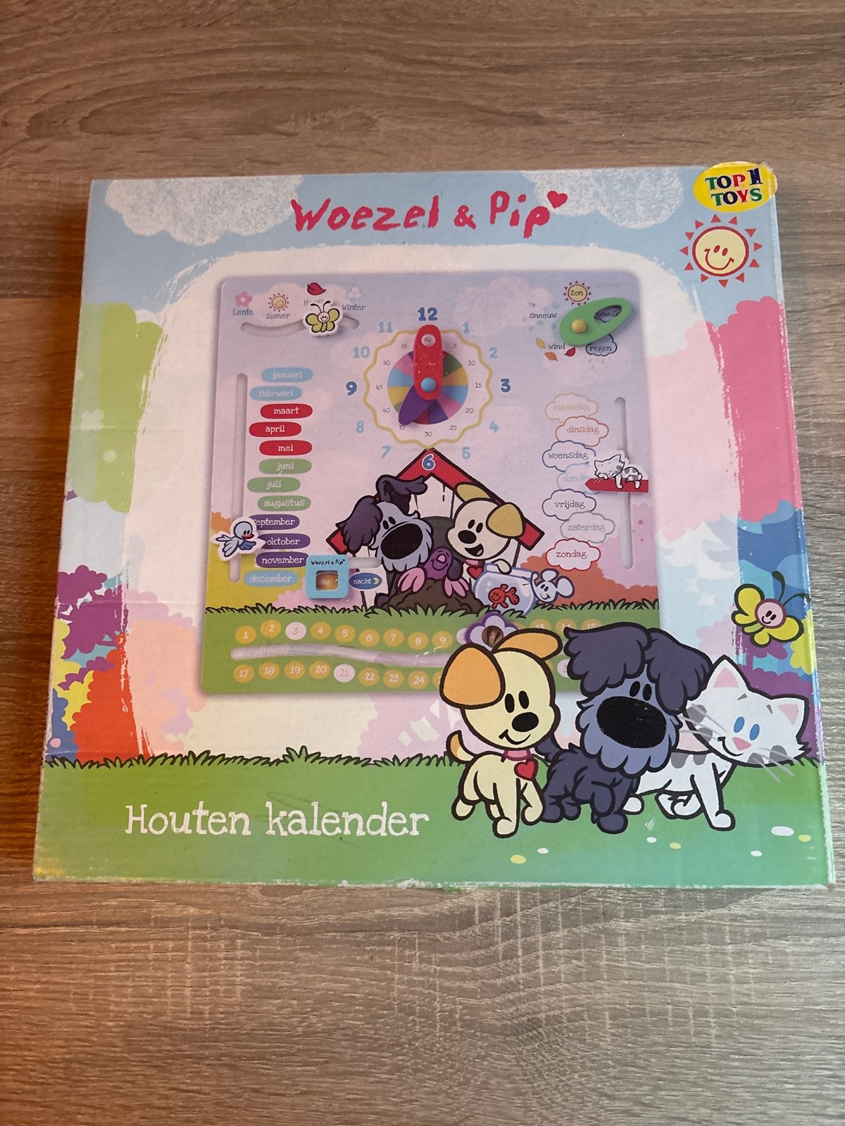 Woezel en Pip Houten Kalender - Educatief Speelgoed, Ophalen of Verzenden, Zo goed als nieuw, Ontdekken