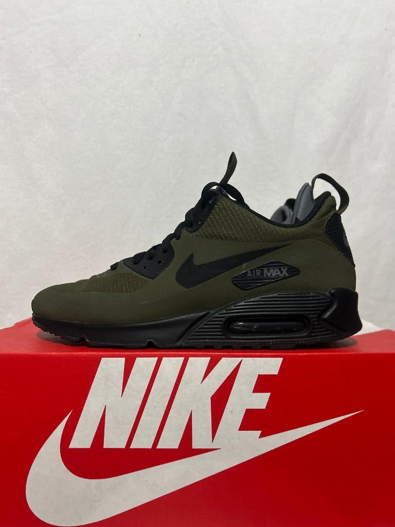 ALS NIEUW! Maat 43 - Nike Air Max 90 Winter Mid Dark Loden, Overige kleuren, Verzenden, Nike, Nike