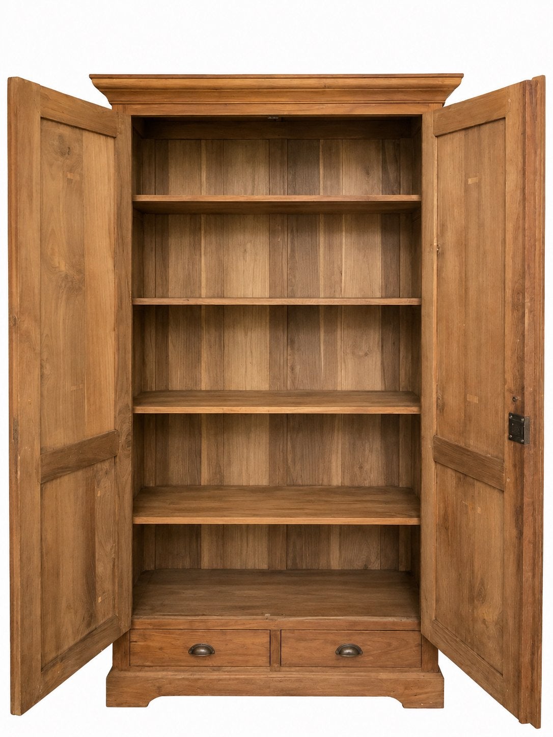 Massief Teakhouten Kast - ca. 184,5x110x55 cm, Ophalen