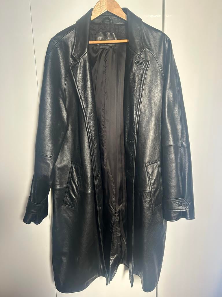 ZARA x Steven Meisel zwarte leren jas, L, Verzenden, Zo goed als nieuw, Maat 42/44 (L), Zwart