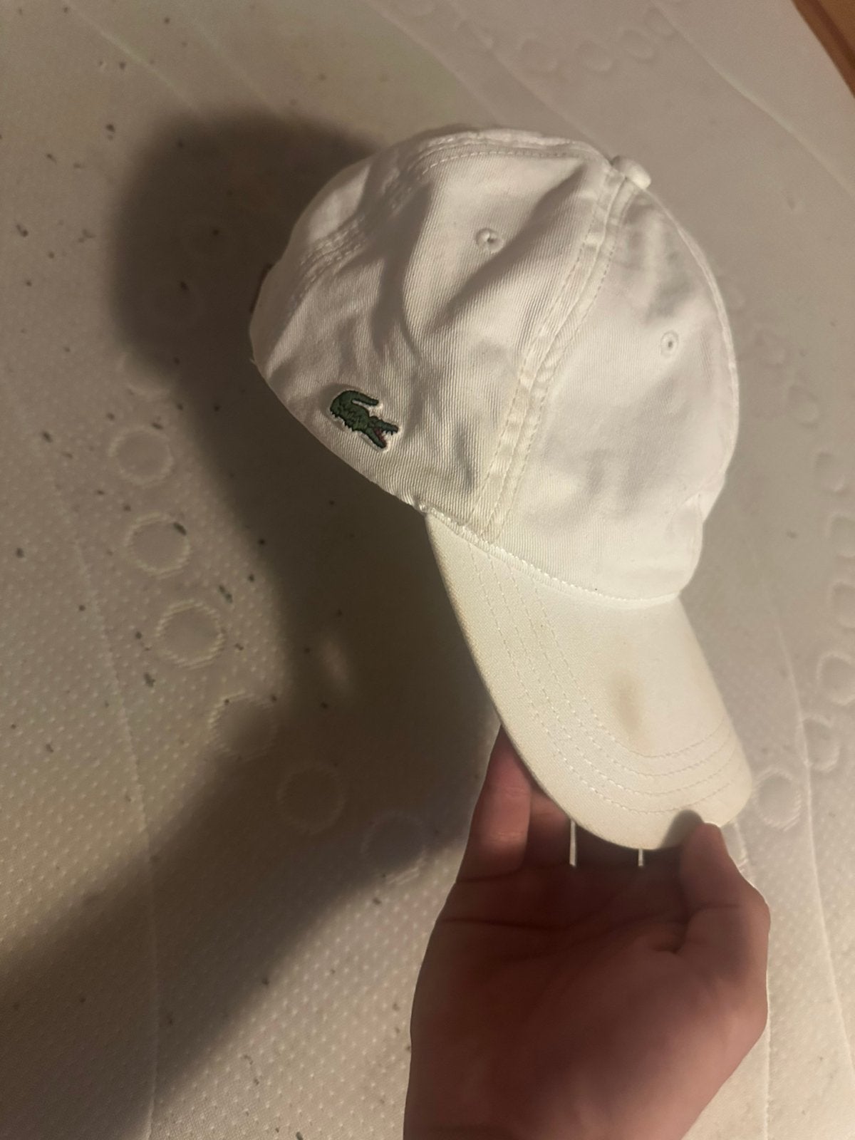 Wite lacoste pet, Ophalen of Verzenden, Zo goed als nieuw