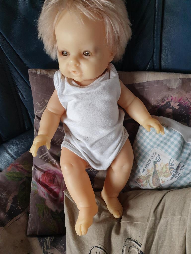 Badpop ,jongen.!! ,zware pop !!, Ophalen of Verzenden, Zo goed als nieuw, Pop