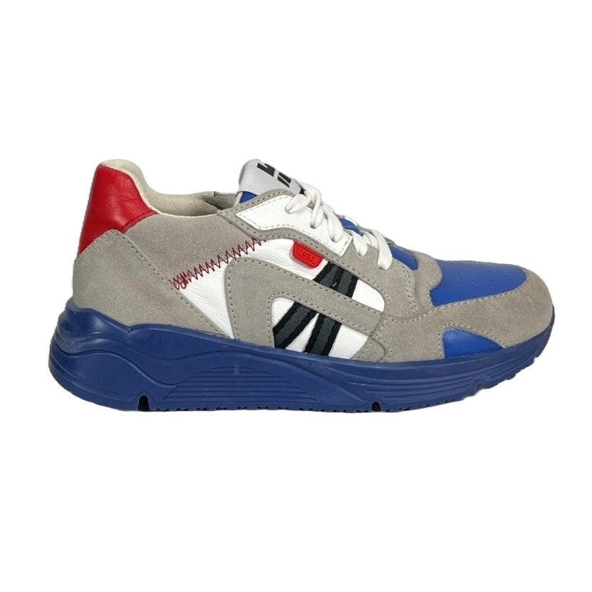 LEF maat 37 lerensneaker wit/blauw/grijs - gratis verzenden, Verzenden, Nieuw, LEF, Info@piedro.nl