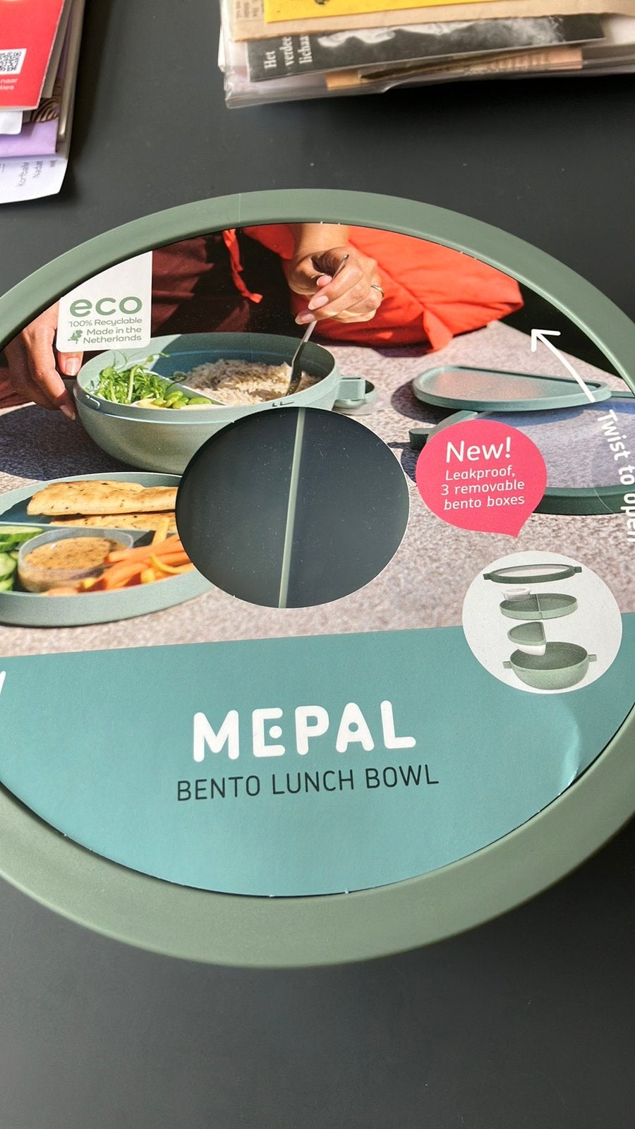 Mepal Bento Lunch Bowl - Nieuw en Lekvrij, Groen, Kunststof, Nieuw, Ophalen of Verzenden