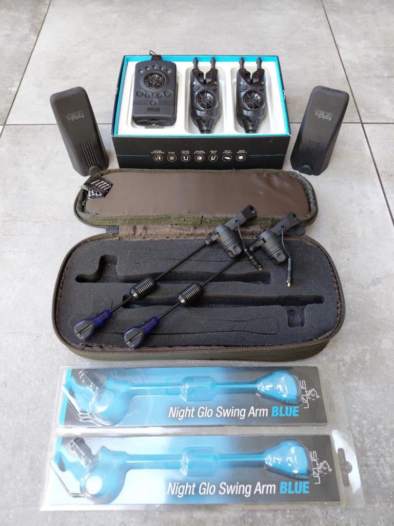 Nash Siren R4 2+1 incl. Night Glo swingers & Case twv €590,-, Watersport en Boten, Hengelsport | Karpervissen, Ophalen of Verzenden